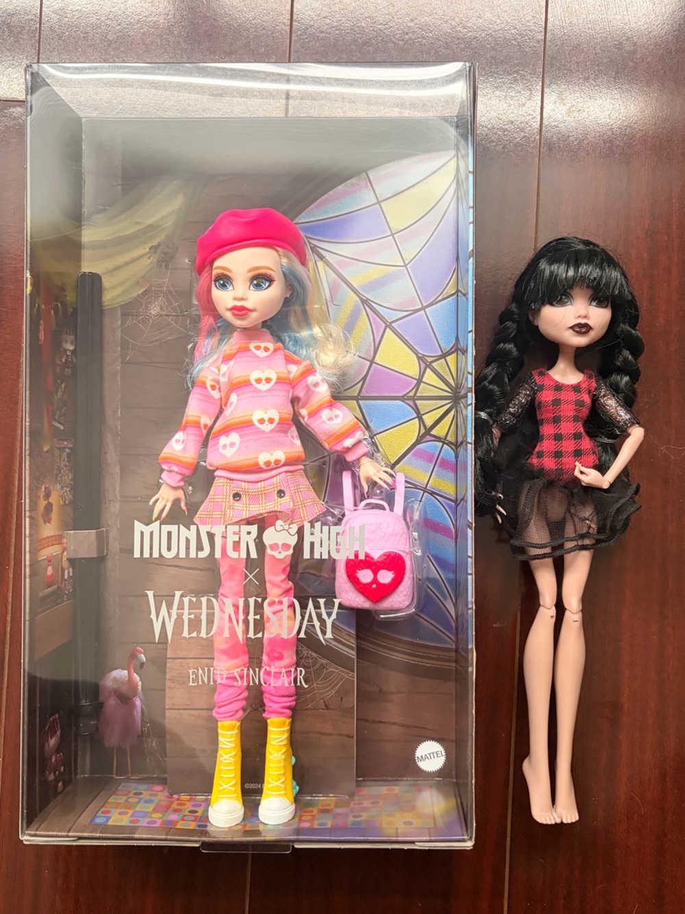 Monster High Enid Sinclair BNIB with Wednesday doll add on
